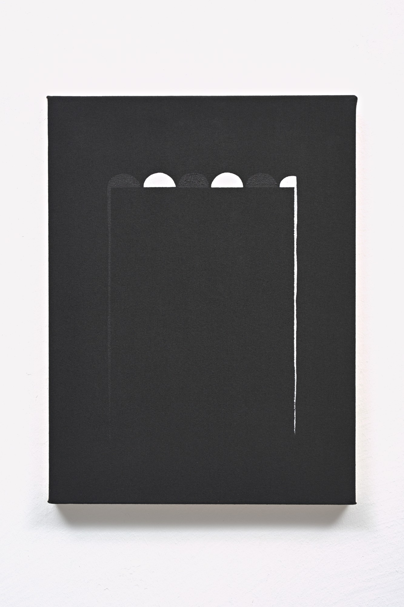 Holger Endres, Black III, 2018, acrylic on canvas, 40 x 30 cm