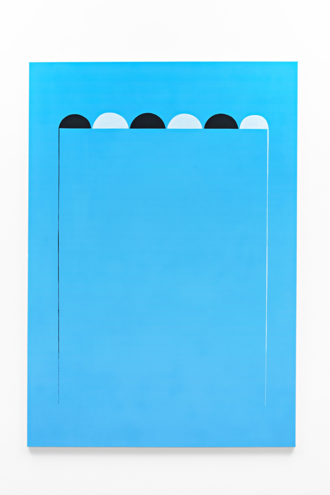 Holger Endres, Miami Beach (blue), 2017, acrylic on cotton, 200 x 140 cm,