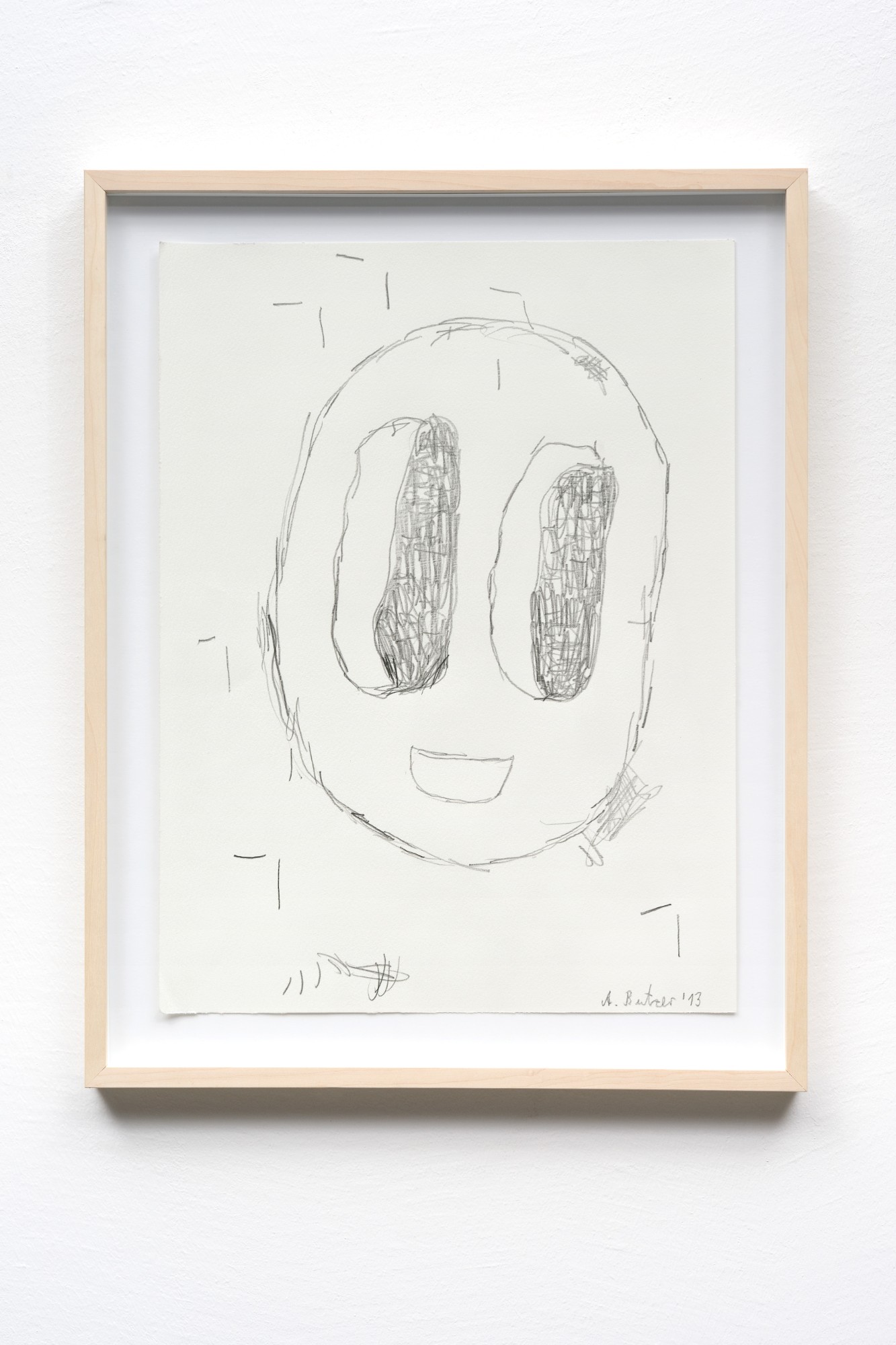 André Butzer, Untitled, 2013, pencil on paper, 48 x 36 cm