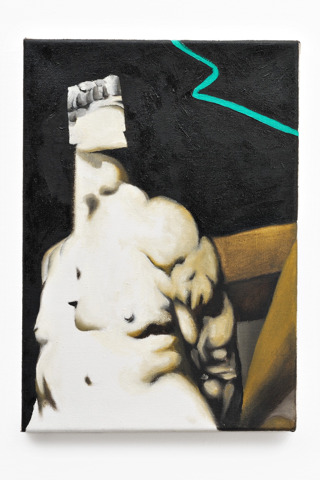 René Luckhardt, Untitled Nude, 2015, oil on canvas, 49,5 x 34,5 cm