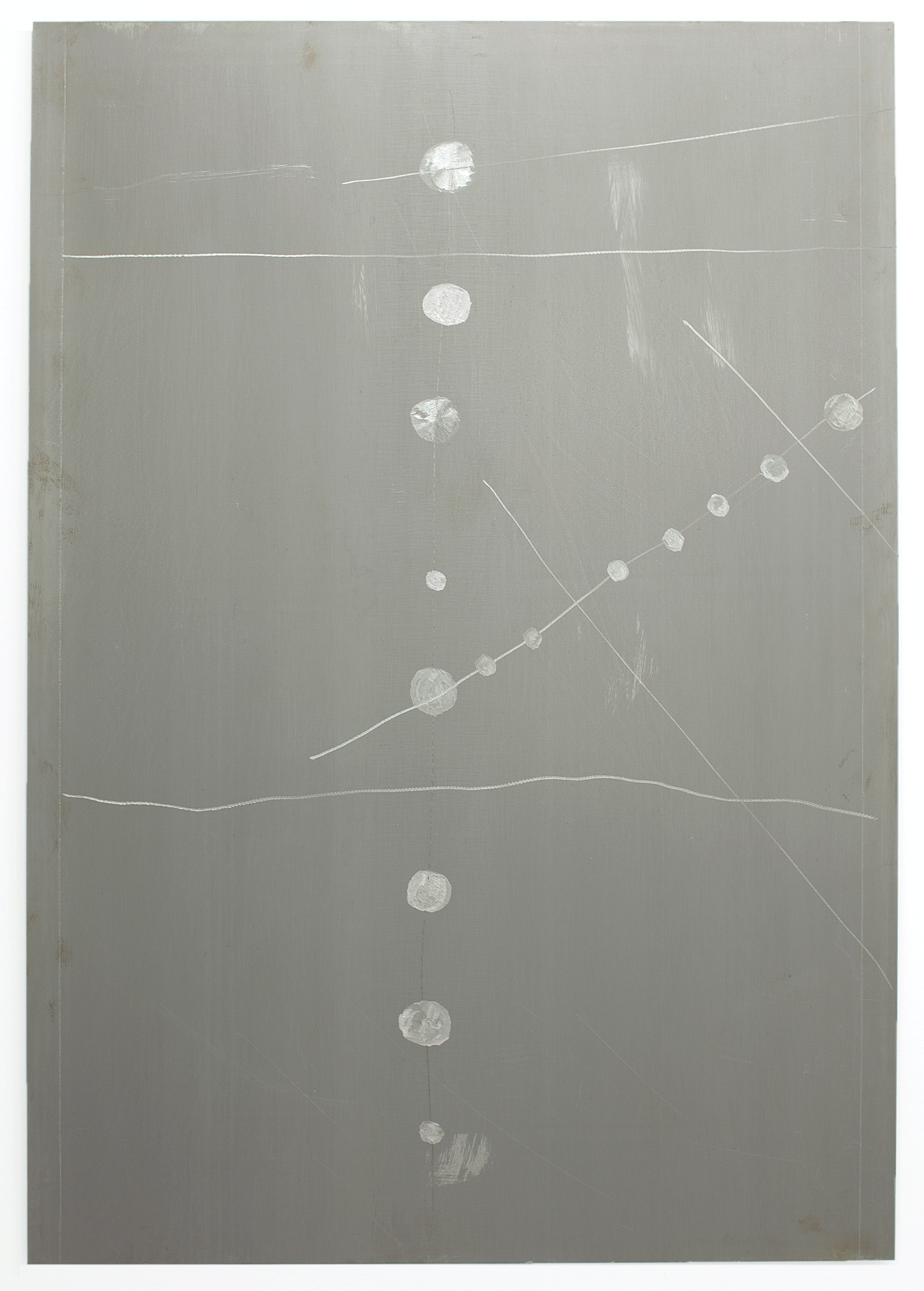 Hans-Peter Thomas aka Bara, Untitled, 2007, Steel plate, Steel etching, 140 x 100 cm