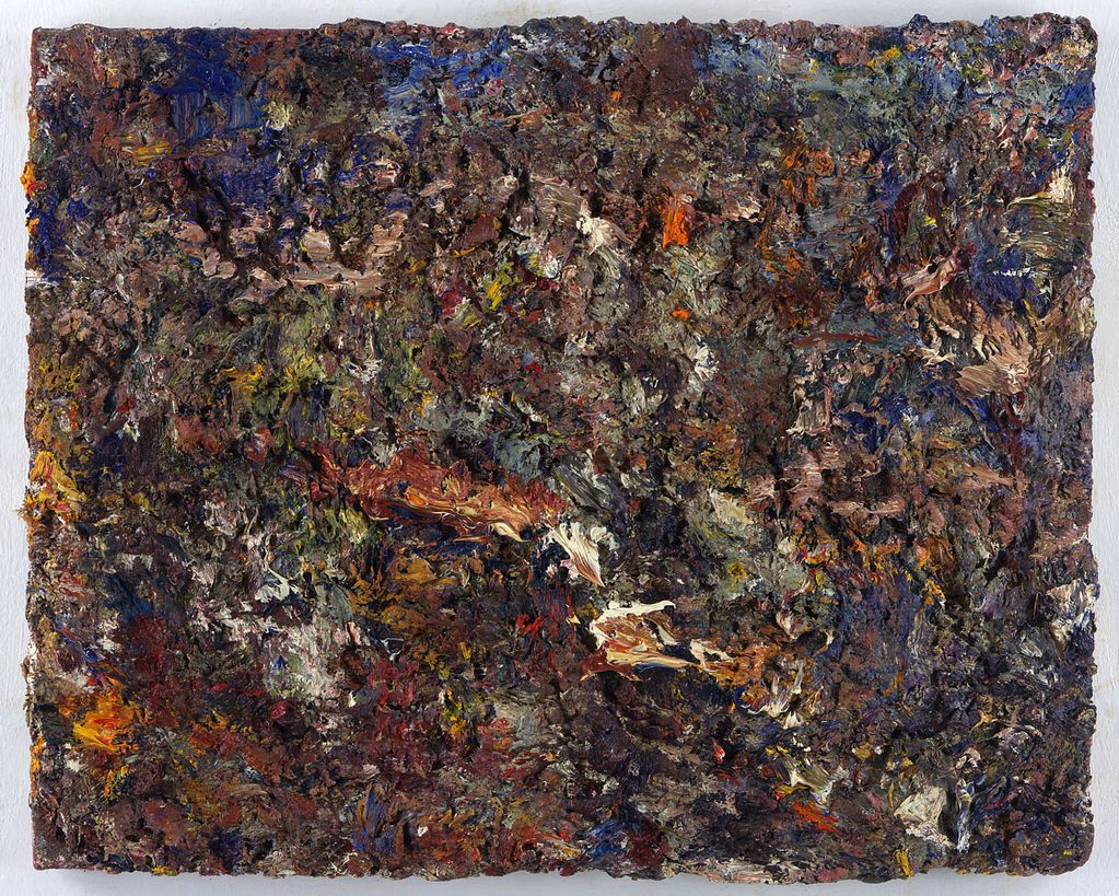 Eugène Leroy, Paysage d'automne, 1999, oil on canvas, 65 x 81 cm