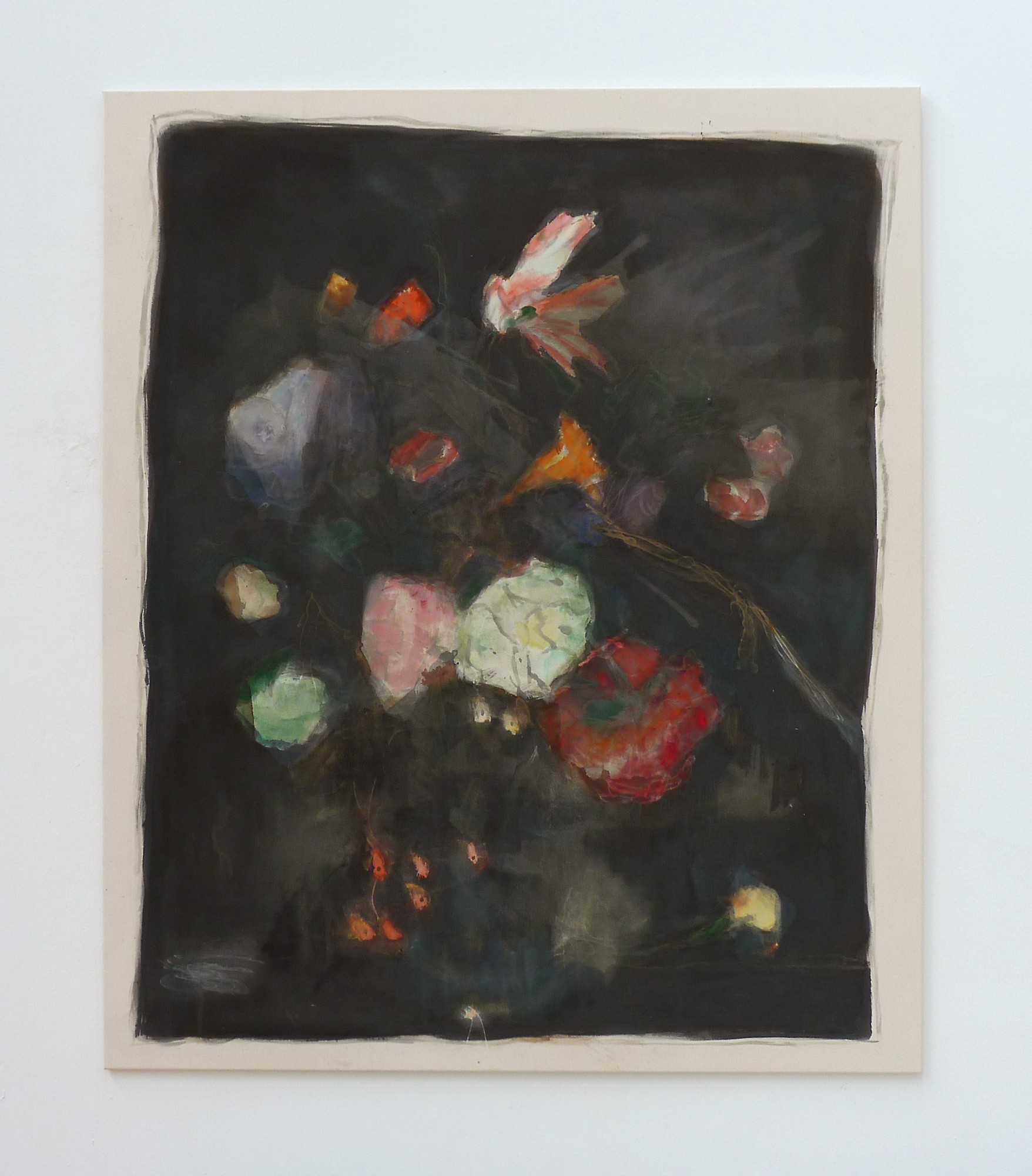 Erwin Gross, Blumenbild, 2011, acrylic, pigment on canvas, 240 x 200 cm,