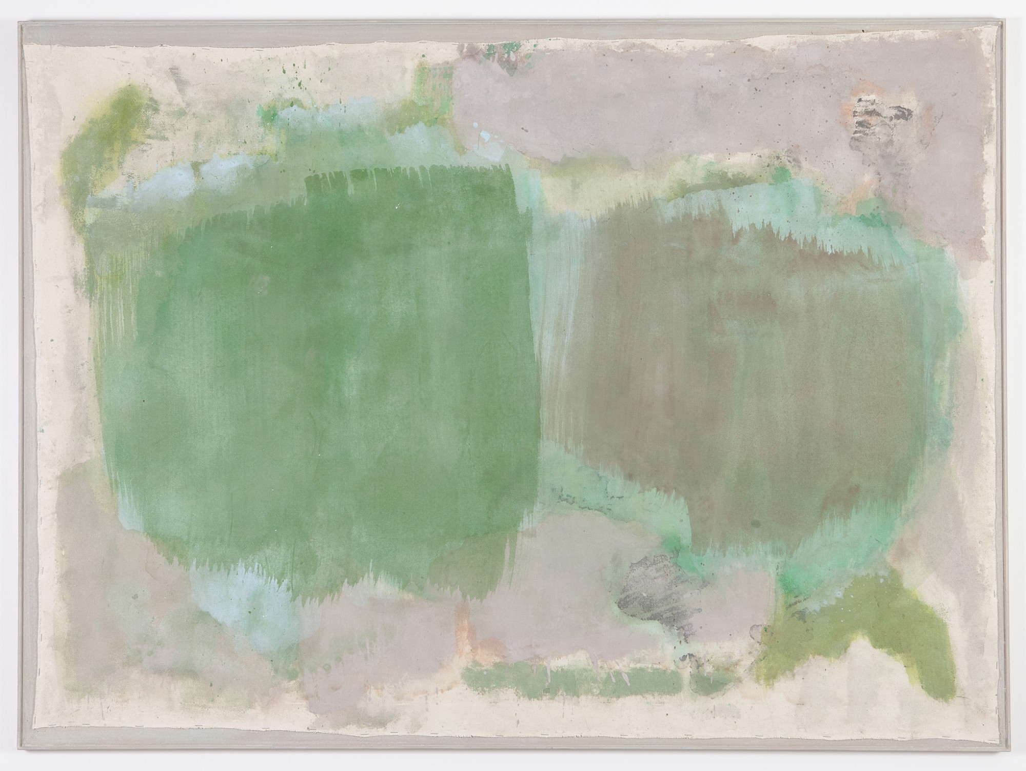 Erwin Gross, Stille Landschaft, 1997, acrylic, pigment on cotton, 109 x 147cm