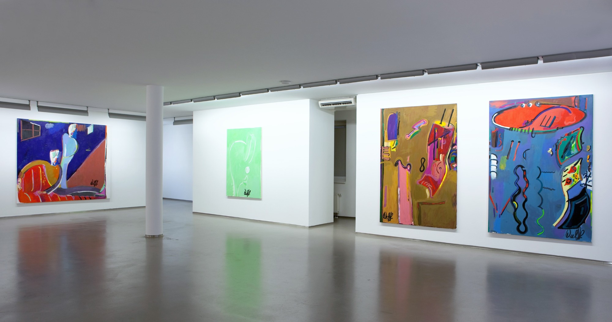 Ulrich Wulff, Schon wieder neue Bilder, Exhibition view, 2010