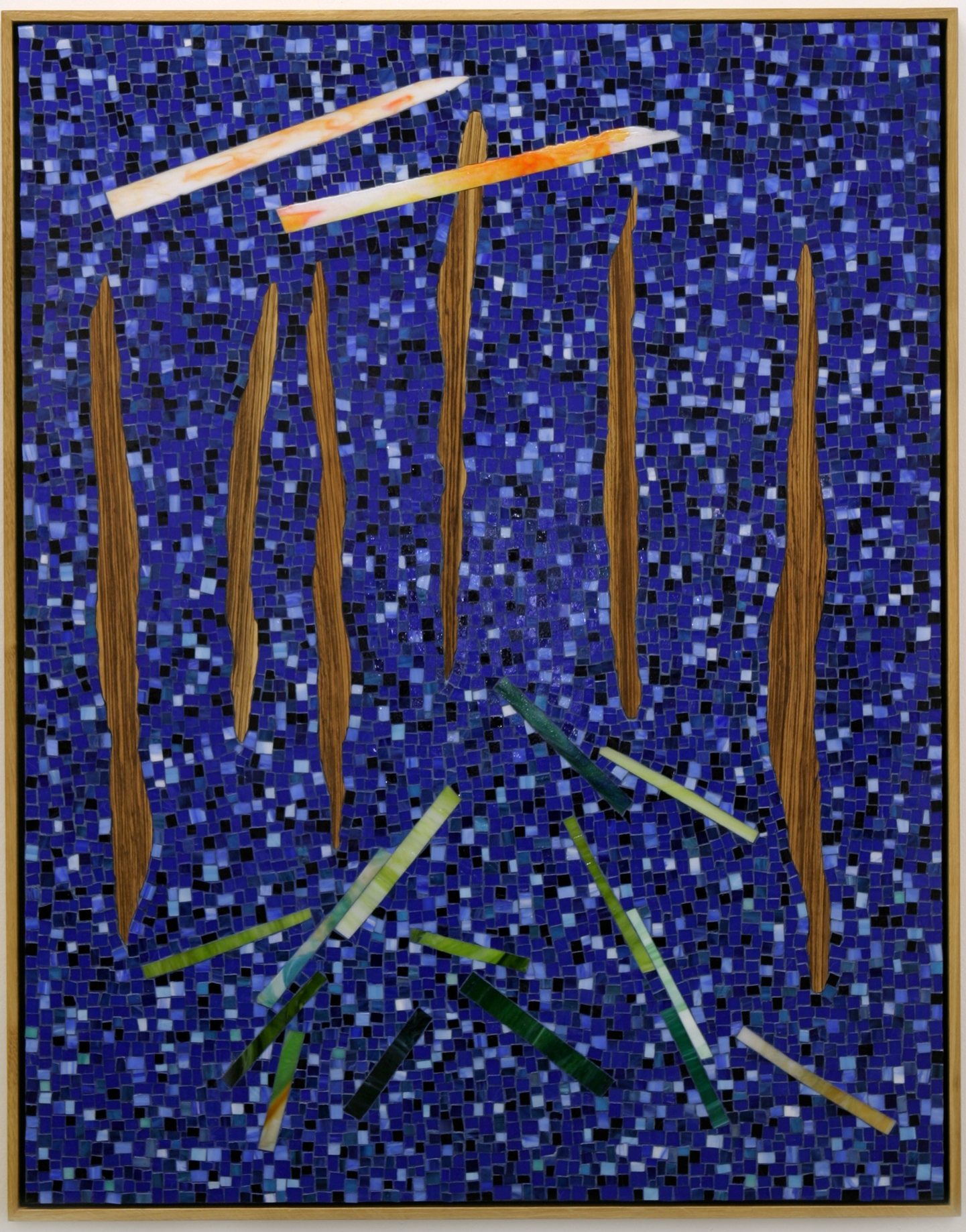 Thilo Heinzmann, Zum Atmen und Wünschen, 2004, glass, wood, 133 x 105 cm