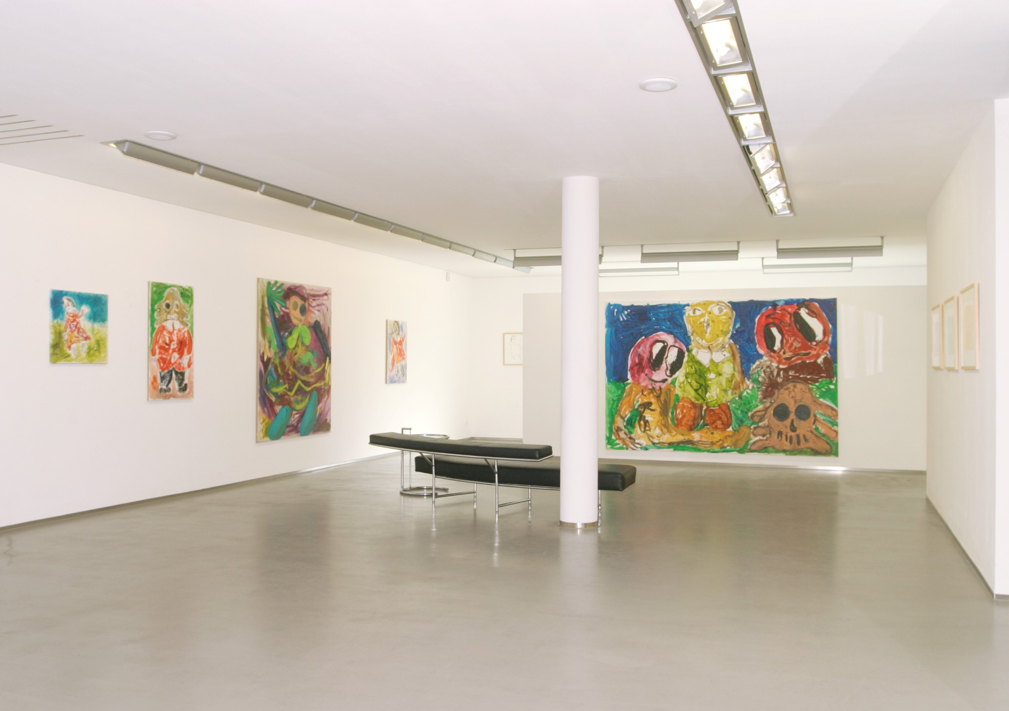 André Butzer, Exhibition view, 2004