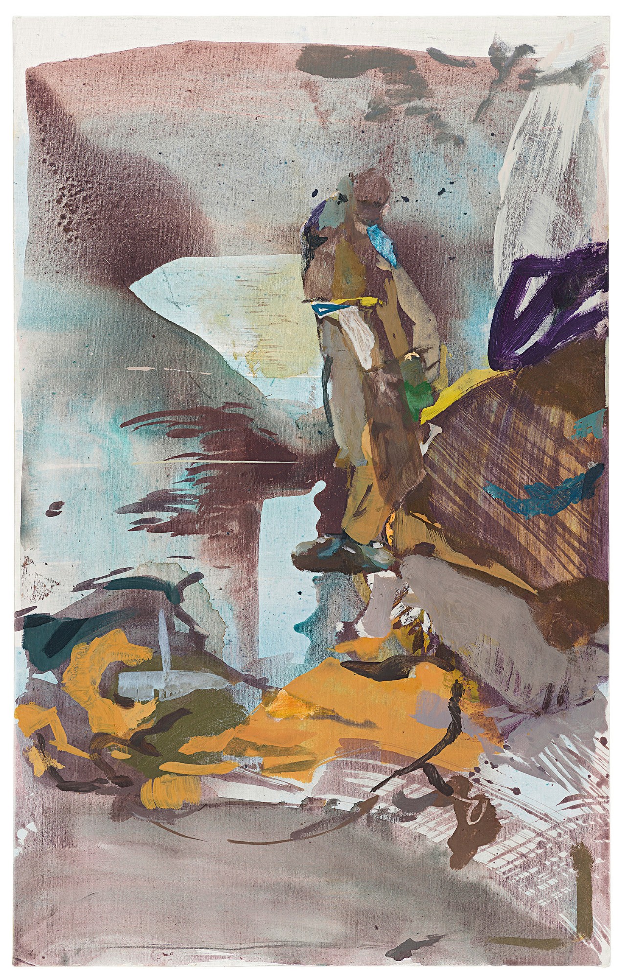 Maki Na Kamura, OM I, 2021, oil, egg tempera on canvas, 160 x 100 cm