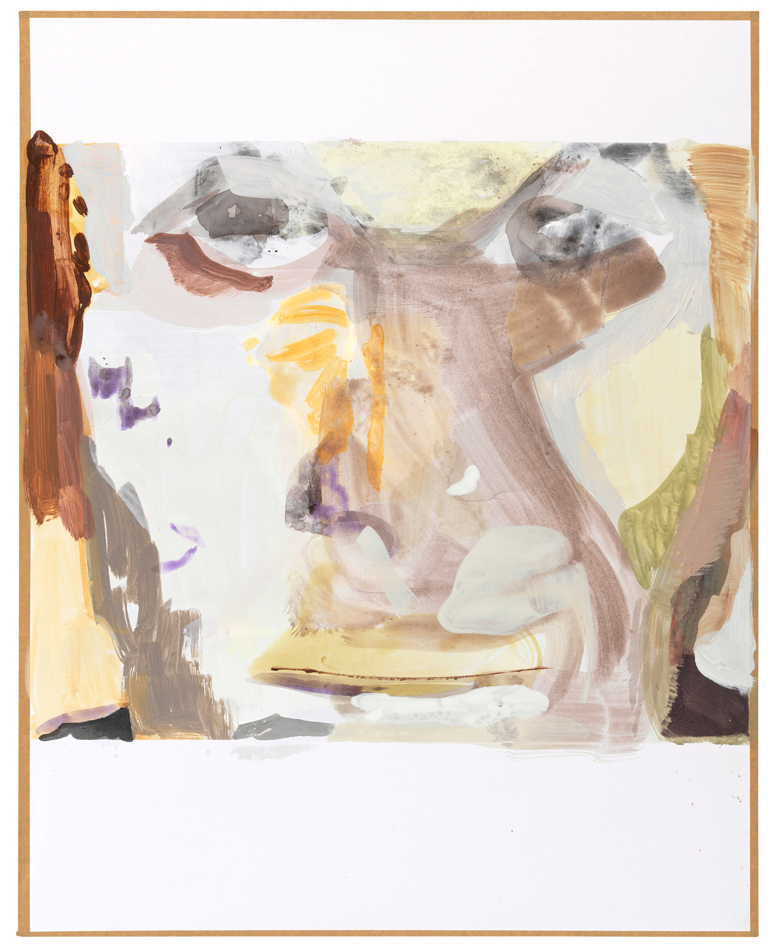 Maki Na Kamura, peterdoig, 2020, water and oil on paper, 100 x 80 cm