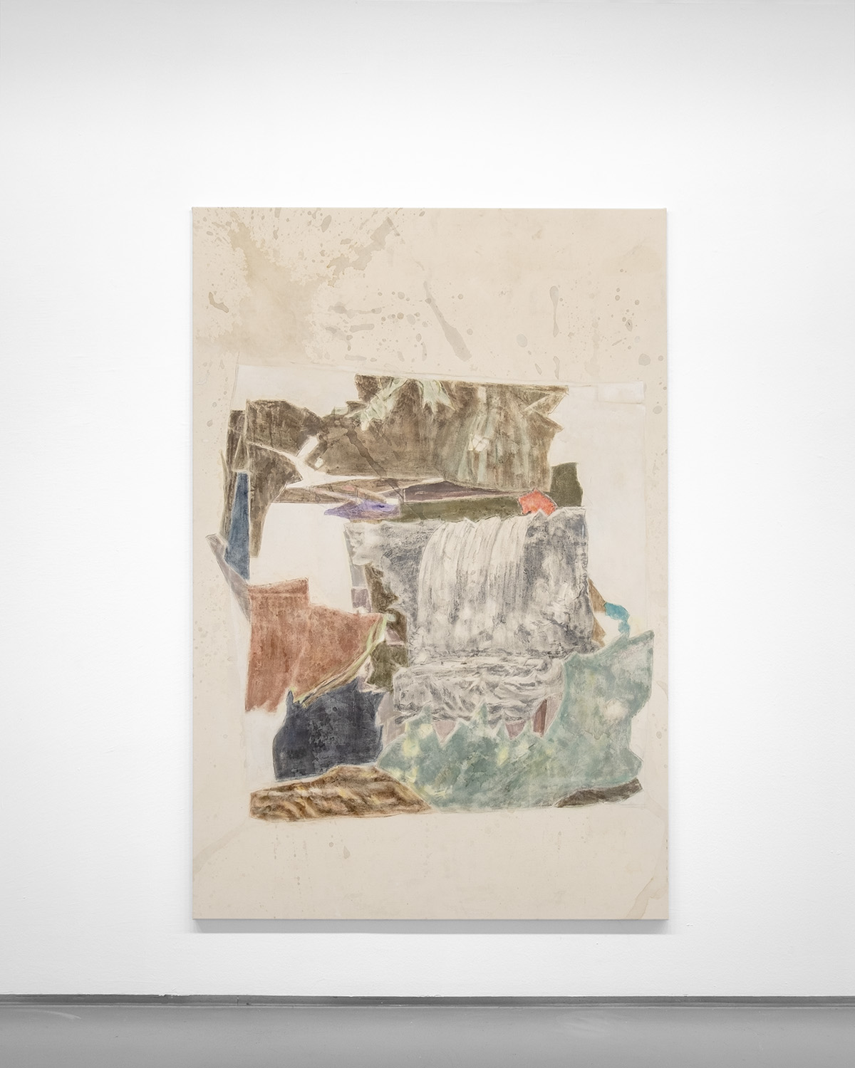 Erwin Gross, untitled, 2021, acrylic, pigment on cotton, 210 x 140 cm